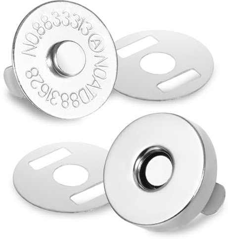 Thinp 24 Stück Magnetknöpfe,14mm Magnetische Knöpfe,Magnetverschluss Tasche,Handarbeit Magnetische Druckknöpfe,für Geldtasche Handtaschen Rucksack Kleidung Mäntel Jacken Windbreaker DIY Handwerk