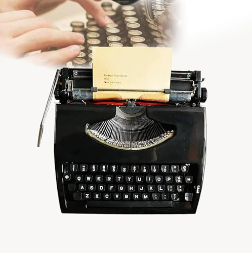 Vintage-Schreibmaschine für einen nostalgischen Flow – Manuelle Schreibmaschine – Modell für entfernte Schreiborte – Schlanke und langlebige Schreibmaschine, klassischer Textverarbeiter – Schreibmas