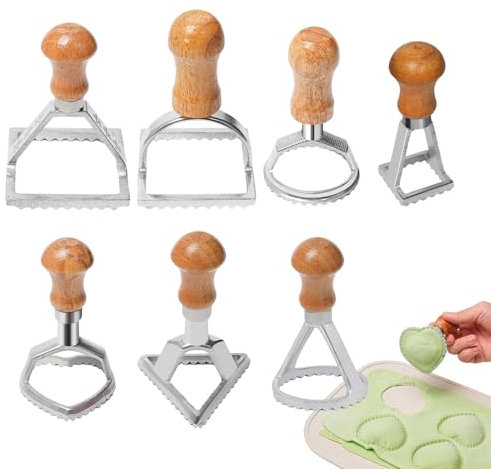 Stampino per biscotti da dessert – Set di 7 stampi per dolci e formine per biscotti | per pasta a di verdura, biscotti ergonomici,