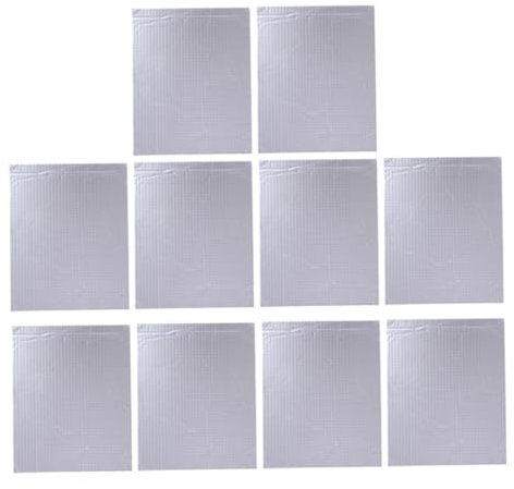 KOMBIUDA 10pièces Tapis Insonorisant Pour Voiture Isolation De Capot Plancher Protection Thermique Et Phonique Automobile Utilisable Divers Compartiments
