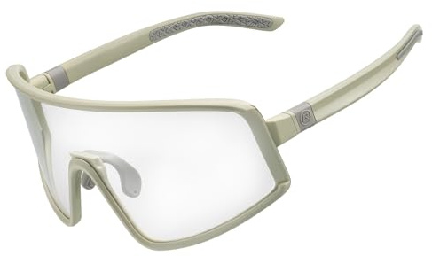 ROCKBROS Selbsttönende Fahrradbrille Antibeschlag Herren Damen, UV400 Schutz TR90 Rahmen Beschlagfreie Technologie Radsportbrille Sportbrille für MTB Rennrad
