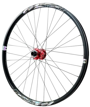 Mountainbike Vorder- Und Hinterrad 26 27,5 29 Steckachse Laufradsatz 110*20/142*12mm, Aluminiumlegierung Doppelwandige Felge Für 7-12-Gang-Kassette, Scheibenbremse(27.5 red,Front wheels)