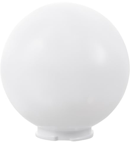 IMIKEYA Pantalla De Lámpara De Exterior Esférica 20 Cm Acrílica Color Blanco Leche Cubierta De Luz Resistente Al Agua Para Jardín y Patio Accesorio Para Lámpara