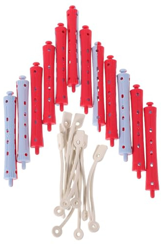 iplusmile 12pcs Hair Perm Rods for Short Hair Pp Material Cold Wave Curlers Heatless Styling Tools for Home and Salon Use