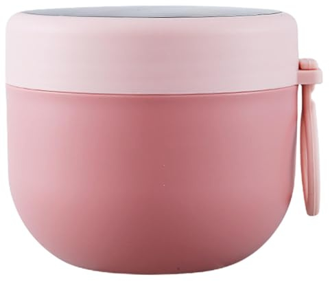 Thermo-Suppentasse für Kinder, 600 ml, Edelstahl, isoliert, auslaufsicher, Doppelschicht, Lebensmittelbehälter für Kinder, Erwachsene, Lebensmittelbehälter, um Lebensmittel heiß zu halten, für Schule