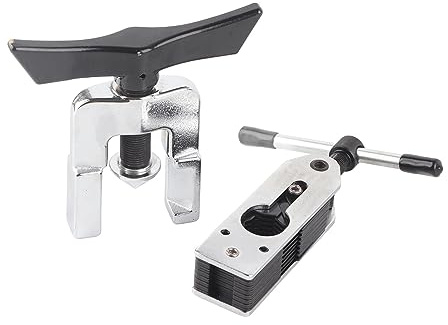 Kit de herramientas de abocardado, expansor de tubo, escariador eficiente, mantenimiento de aires acondicionados de acero de aleación, plata