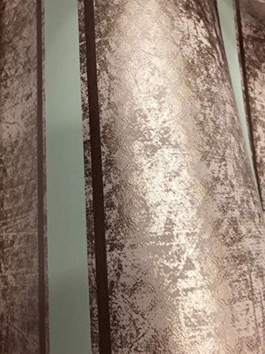 NEWROOM Tapete beige Streifen Linien Glitzer Vliestapete gold Vlies moderne Design Optik Barocktapete Wohnzimmer Klassik inkl. Tapezier Ratgeber