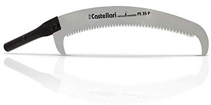 CASTELLARI Seghetto per Asta Telescopica PS 35 P, Acciaio ad Alto Contenuto di Carbonio con Ricopertura al Cromo Duro, Compatibile con Legno, Tradizionale, 10 mm, Seghetto con Asta Telescopica