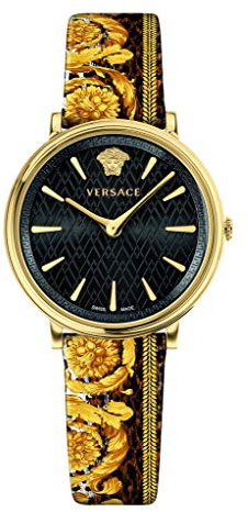 Versace VBP130017 - Reloj analógico de Cuarzo para Mujer de Piel