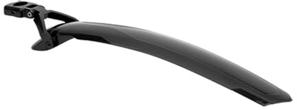 Polisport 8624400001 - Guardabarros Trasero Mud-Pro Universal para Bicicletas Mountain Bike y Mountain Bike electricas con Ruedas de 26’’ a 29’’ en Color Negro