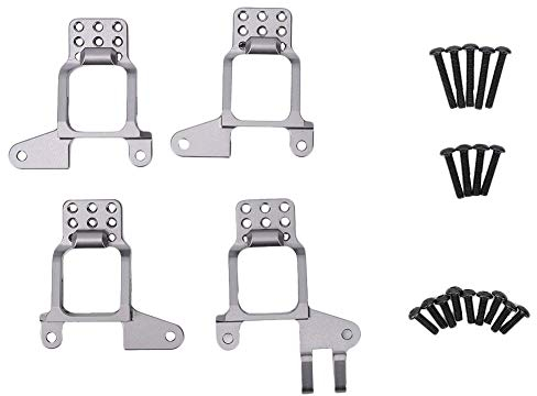 4Pcs Torre de Amortiguación, Metal Delantero/Trasero Shock Tower Mount Soporte de Montaje para TRAXXAS TRX4 1/10 RC Crawler