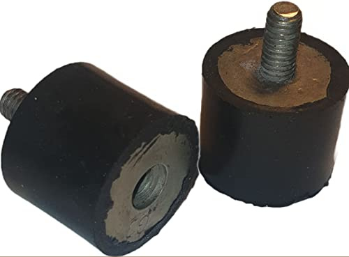 Gummi-Metall-Puffer Typ-B M6 (IG/AG) B-Ware, 4 Stück, 25 * 20 M6*12, Schwingungsdämpfer, Gummipuffer, Anti Vibration