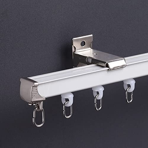 Vorhangschiene Gardinenschiene Gardinenstange Fenster Schiebevorhangschiene Wandmontage, Flexibler Gebogener Privatsphäre Raumteiler Stab Für Büro Zu Hause, Studio Wohnung, Wäscherei Und Schrank Türöf