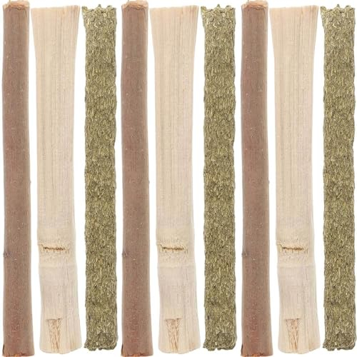 FRCOLOR 3sätze Kleintier-kauspielzeug Hamster Meerschweinchen Und Chinchillas Natürliche Sticks Zum Kauen Für Zahnpflege Und Beschäftigung