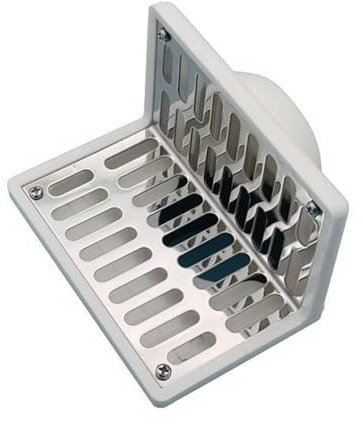 Abflusssieb für die Dusche 304 Edelstahl-Seitenablauf Bodenablauf PVC-Rohr Balkon Ecke Seitenablauf Bodenablauf Seitenablauf Bodenablauf mit doppeltem Verwendungszweck Haarsieb (Color : 75)