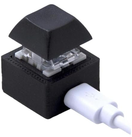 Oewnvmd Mini Tastiera Tastierino Macro RGB Personalizza Fai da Te di Scelta Rapida Tastiera da Gioco Tastiera Meccanica Programmabile Interruttore Blu 1 Tasto Durevole Facile da Installare