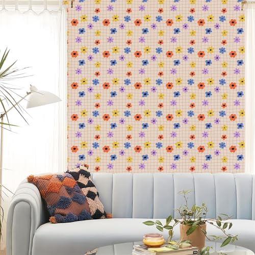 Selbstklebende Tapete Blau Lila Gelb Strukturtapete Wandtattoo Schlafzimmer Tapete Selbstklebend Vliestapete Wallpaper for Living Room Tapeten Leicht zu Entfernen Wandschutzfolie 40x100cm