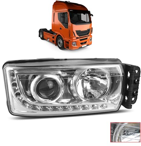 Rechts Scheinwerfer Hauptscheinwerfer Passend Für Stralis E-Prüf Frontscheinwer Ohne Stellmotor mit LED ab 2013