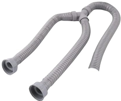 Sink Accessories - Flexible and Extendable Twin Sink Waste Pipe, 1.15 Metres, 42mm/ 1 ½ inch Screw Fitting