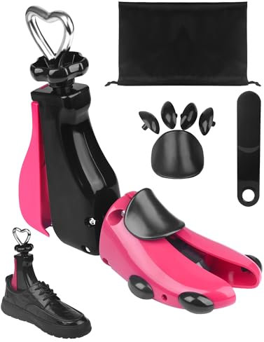 Tendiscarpe Uomo Donna, Tendi Scarpe e Tendi Stivali, Regolabile Lunghezza e Larghezza Forme Scarpe Plastica con Calzascarpe e Sac de rangement, Adatto Per Scarpe Dal 37 Al 42 (Confezione da 1)