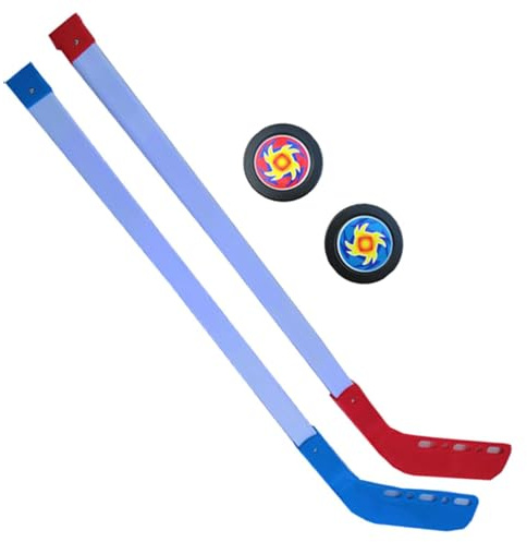 Eishockeyschläger-Set – Street Hockeyschläger und -bälle für Kinder | Straßenhockey-Set für drinnen und draußen, ideale Hockeygeschenke für Spiele