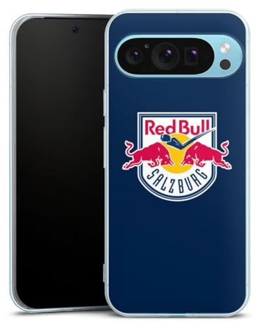 DeinDesign Silikon Hülle kompatibel mit Google Pixel 9 Pro XL Case transparent Handyhülle EC Red Bull Salzburg Offizielles Lizenzprodukt Eishockey