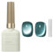 Blue Cat Eye Gel Nail Polish Sea Blue Magnetic Nail Polish, Soak Off UV/Led, SeaBlue Crystal Effect Glitter Cat Eye Gel Polish for Nail Art Manicure Salon DIY at Home 15ML