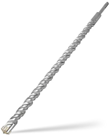 SDS Plus Punte da Trapano 22x450MM,con 4 punte in metallo duro e doppia vite,per calcestruzzo,pietra naturale,pietra