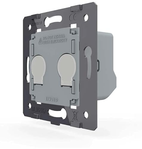 livolo Cristal Touch interruptor de luz Interruptor enchufes inalámbricos interruptor de cambio etc. en gris 500.00W, 250.00V
