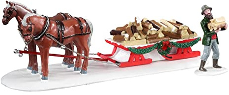 Lemax Christmas Village Kaminholz-Liefer-Set, 2-teilig, 13559