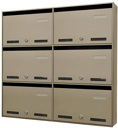 Cassetta Postale Condominiale 6 posti P4 interno bronzo