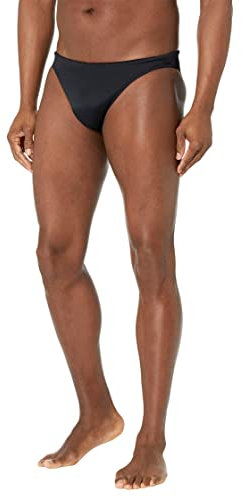 WUKX Herren Slip de bain Micro SEA Life Badehose, Noir, M