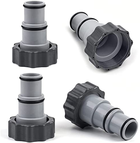 TETSMG Pool Adapter A für Intex Pool I Poolschlauch Adapter A 32-38 mm I Schlauchadapter mit Gewinde I 2 Stück (Type A)