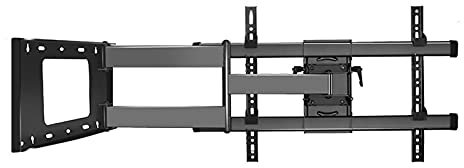 GGZONE Meuble TV d'angle Moderne 37-75 Support Mural TV Multifonctionnel Bras articulés à Mouvement Complet Pivote Inclinable Extension RotationSupport TV, Max Vesa 600X400Mm Jusqu'à