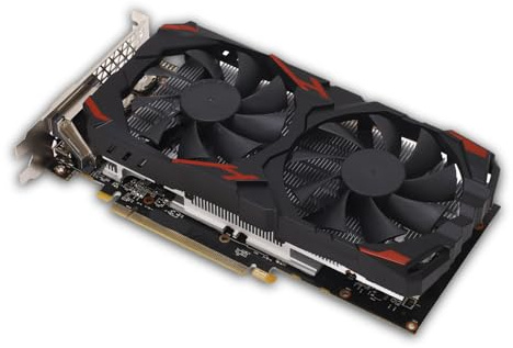 Dpofirs Carte Graphique de Jeu RX 580 8 Go 256BIT avec Deux Ventilateurs pour Ordinateurs de Bureau, Plug and Play, Efficace et Silencieux, Installation Facile, Stable et (580 8G
