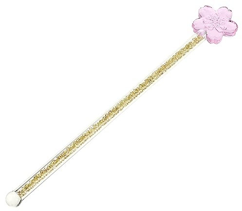 DECHOUS Flower Glass Stirring Rod Long Handle Design for Kitchen Use As Juice Stick Beverage Stirring Stick for Coffee and Cocktails