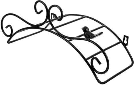 Yardwe Garden Hose Hanger Wall-Mounted Heavy Duty Iron Garden Hose Reel Organizer Classic Minimalist