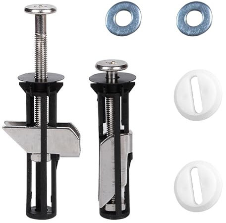 Raccordi per sedile WC Fissaggi per sedile WC Viti per sedile WC 2 pezzi Dado in acciaio inossidabile Vite Copertura WC Accessori di Manutenzione Universale Lungo