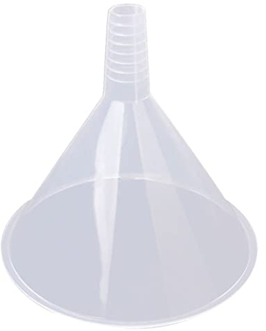 Embudos, 150 mm, embudo de plástico transparente, colador triangular grande, reutilizable para cocina, laboratorio, garaje, líquidos de coche, herramientas de cocina