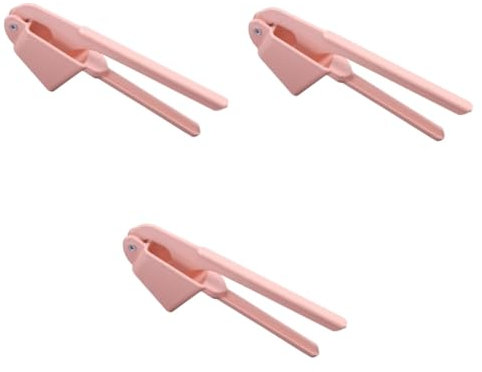 Amosfun 3pcs Garlic Press Crusher Mincer Garlic Chopper Fast and Easy to Use Kitchen Tool