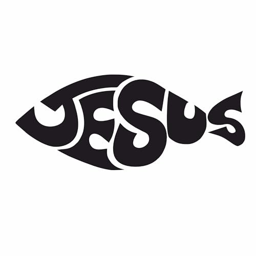 Jesus Fisch Sticker 12 x 5 cm Ichthys Aufkleber PKW Car Styling Wohnmobil Camper - viele Farben