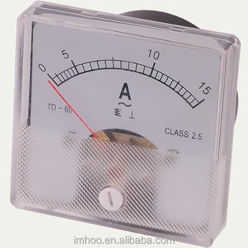 Compteur analogique, 60x60mm, ampèremètre CC compteur analogique numérique