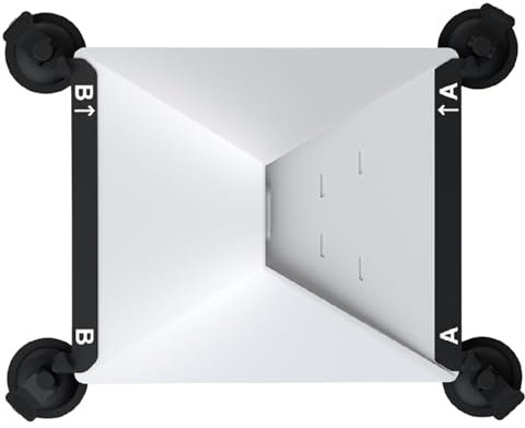 Starlink Mini support de voiture avec ventouse, kit de montage sécurisé pour fenêtre de voiture et toit ouvrant, design d'aspiration puissant pour signal satellite stable, pour camping-cars, bateaux