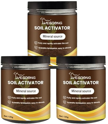 Yegbong Soil Activator, Soil Pro Activator, Nauticos SoilActivator, Organic, Water-Soluble Formula for Optimal Nutrient Uptake & Root Development, Enhance Growth for Vegetables & All Plants (3)