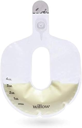 Willow - 360 Pump Spill-Proof Breast Milk Bags - 24 Ct - Holds 4 oz. Per Self-Sealing Storage Bag - Compatible with Willow 360 or 3.0 Wearable Hands Free Breast Pump