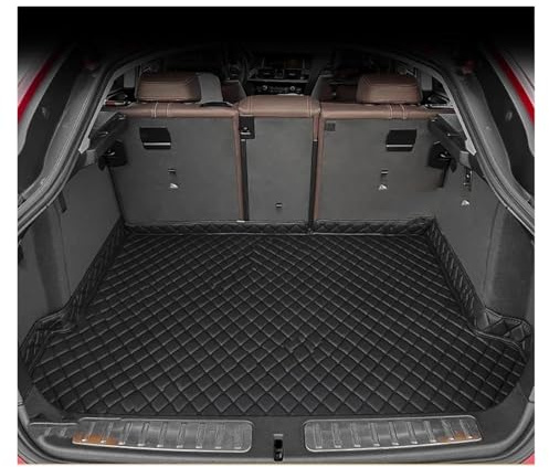 SADQRG Auto Kofferraumschutz Für Skoda Für Kodiaq 7-Sitzer 2017-2025 Lutehil Kofferraummatte Autozubehör Auto-Innendekoration Auto Kofferraumwanne(Black- Black)