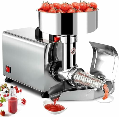 Passoire électrique pour jus et sauces, idéale pour la confection de confitures de tomates, fraises et myrtilles.