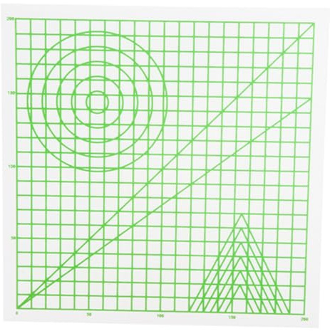 Aumotop 3D-Druck-Stiftmatte, Kreatives ABS-Zeichenvorlagen-Pad für Hochpräzise 3D-Stiftzeichnungen, Erwachsene, Lernspielzeug, Transparent, 220 X 220 Mm