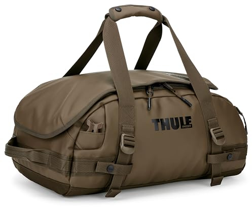 Thule Chasm 30 l duffelväska, lätt att bära, kan omvandlas till ryggsäck, inre nätfickor, dragkedjor med lås, återvunna material