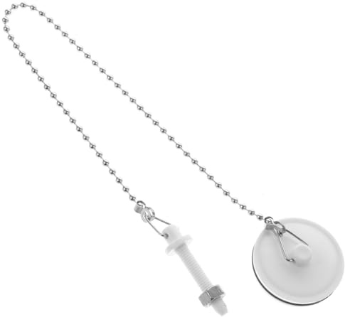 ULTECHNOVO Bathtub Drain Plug with Stainless Steel Chain, Tub Stopper Bath Tub Plug Rubber Sink Stopper with Pull Ring for Bathroom and Kitchen Drain Accessories